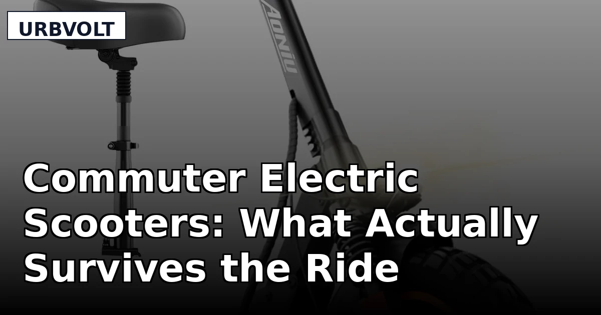 Commuter Electric Scooters: What Actually Survives the Ride