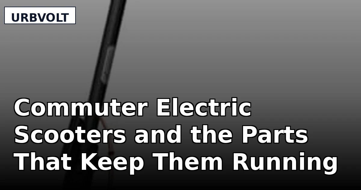 Commuter Electric Scooters and the Parts That Keep Them Running