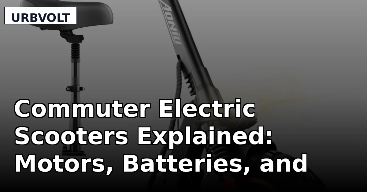 Commuter Electric Scooters Explained: Motors, Batteries, and What Fails First