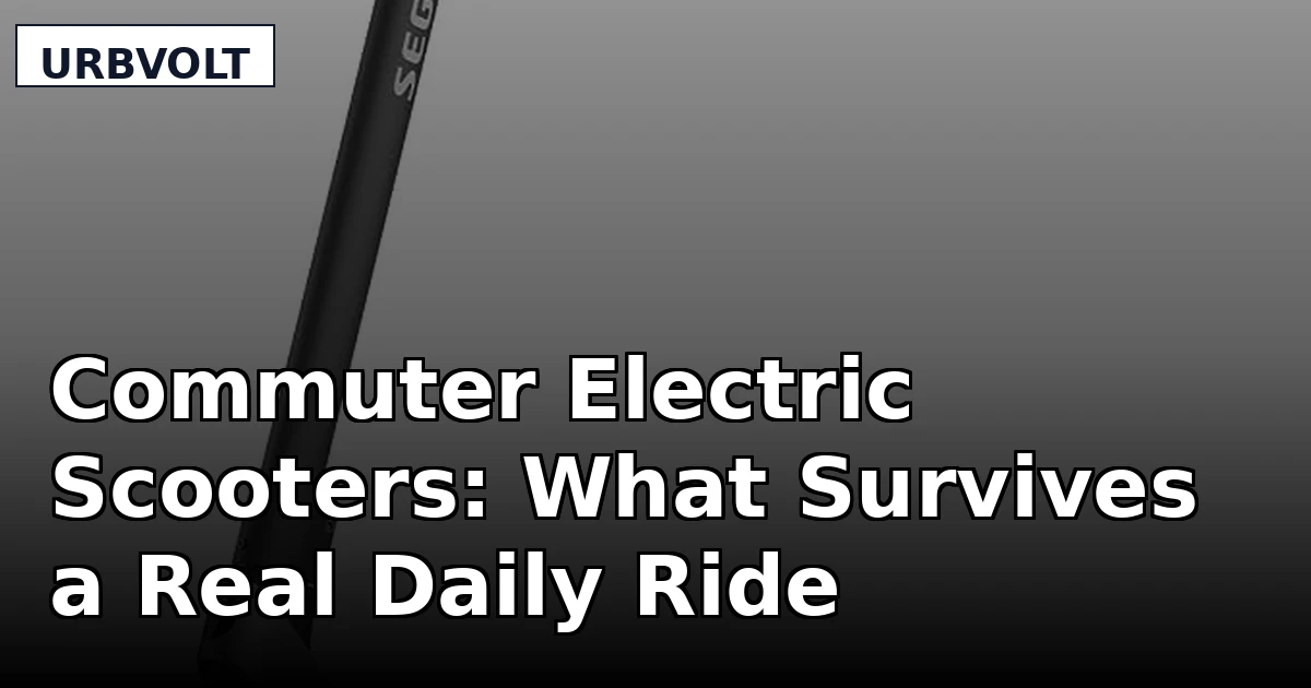 Commuter Electric Scooters: What Survives a Real Daily Ride