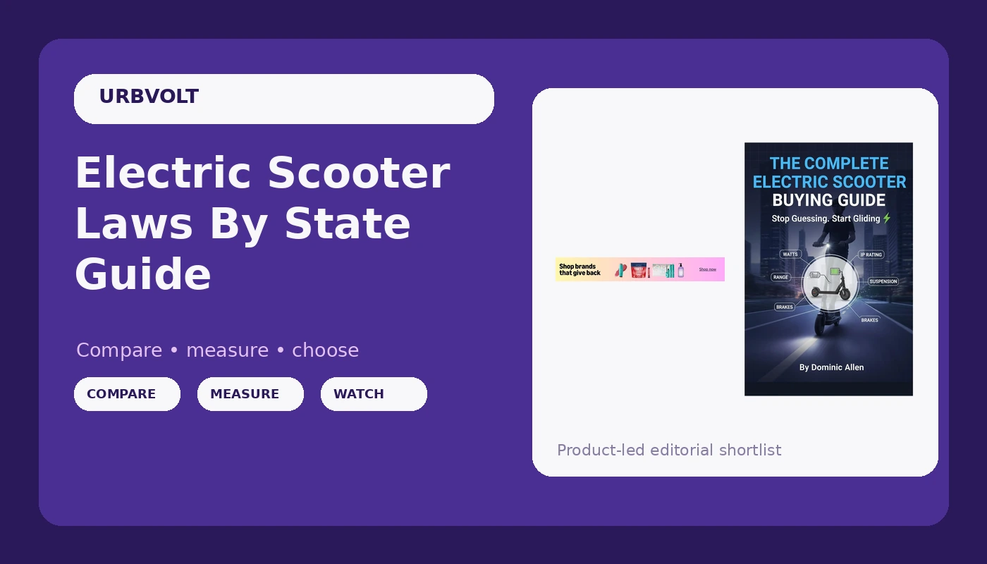 Electric Scooter Laws By State Guide - UrbVolt review with measurements and honest opinion