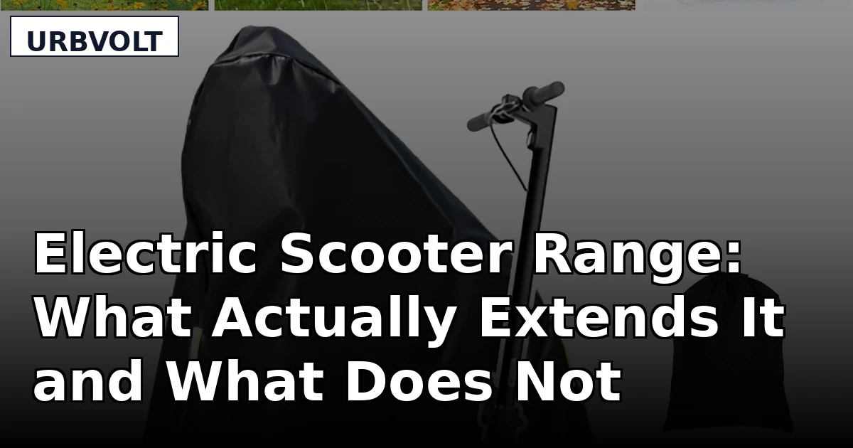 Electric Scooter Range: What Actually Extends It and What Does Not