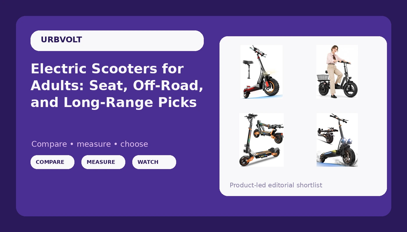 Electric Scooters for Adults: Seat, Off-Road, and Long-Range Picks