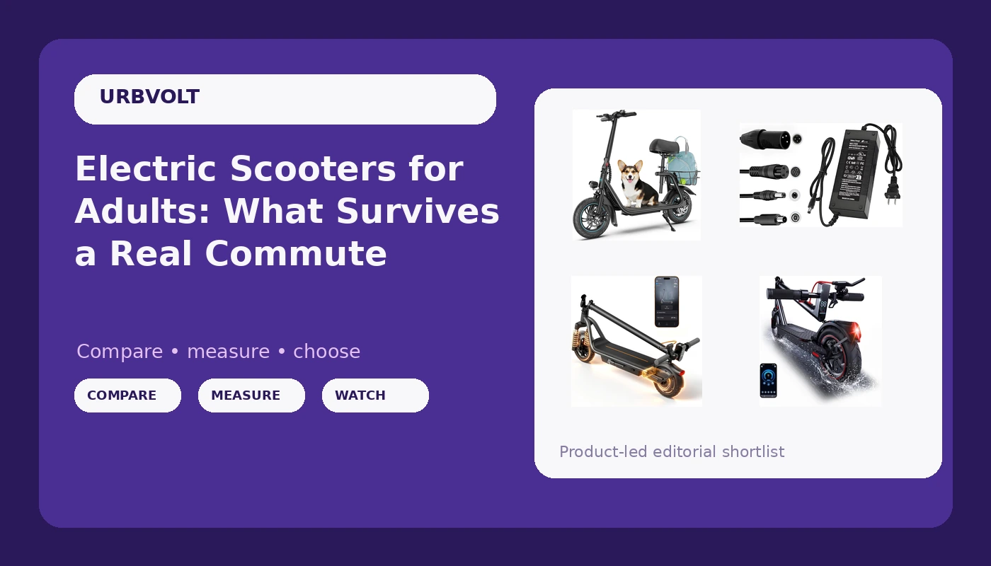 Electric Scooters for Adults: What Survives a Real Commute