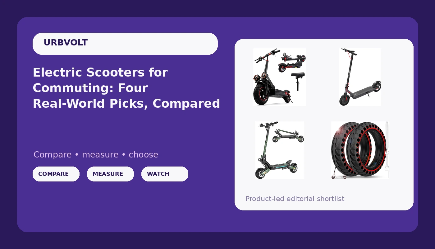 Electric Scooters for Commuting: Four Real-World Picks, Compared