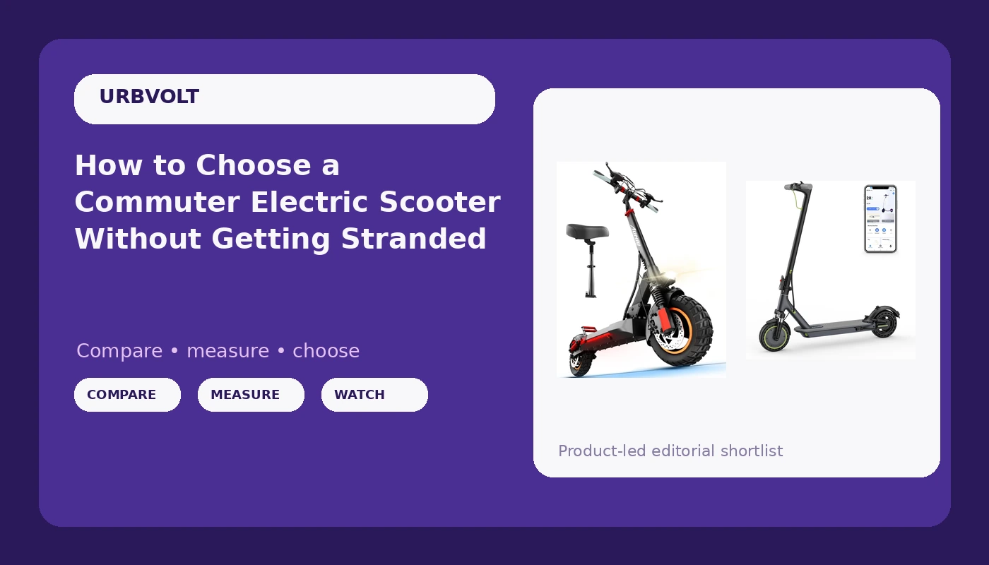 How to Choose a Commuter Electric Scooter Without Getting Stranded