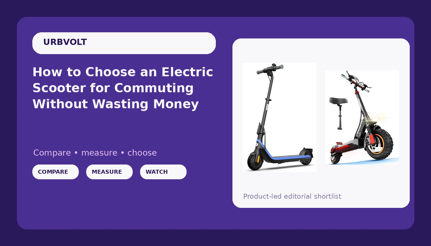 How to Choose an Electric Scooter for Commuting Without Wasting Money