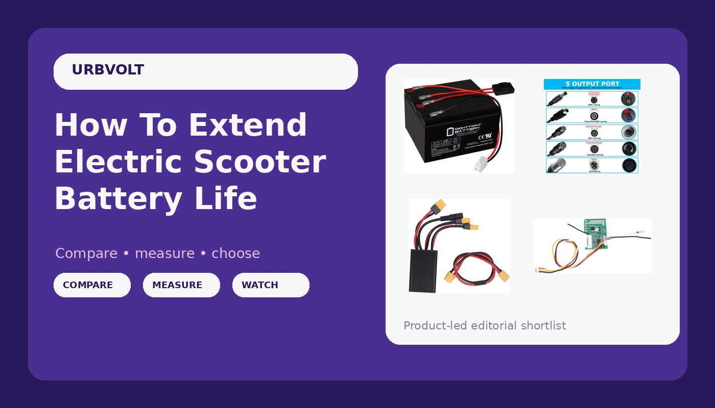 How To Extend Electric Scooter Battery Life - UrbVolt review with measurements and honest opinion