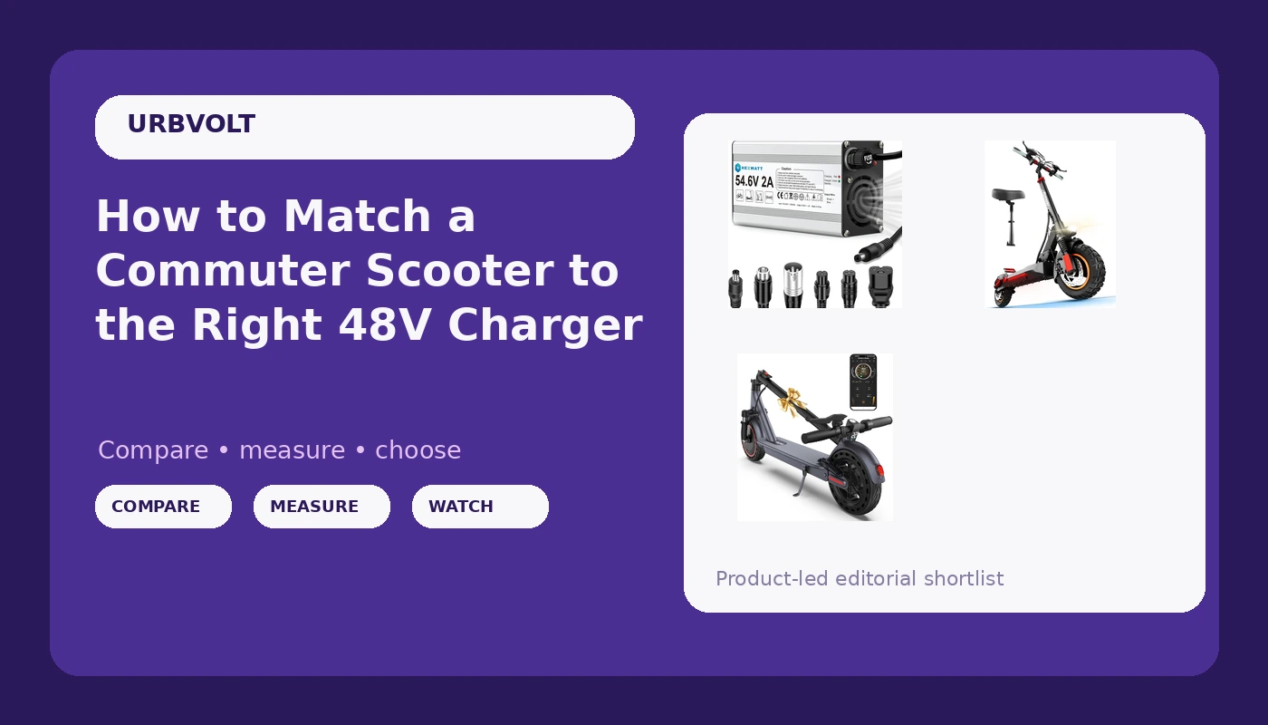 How to Match a Commuter Scooter to the Right 48V Charger