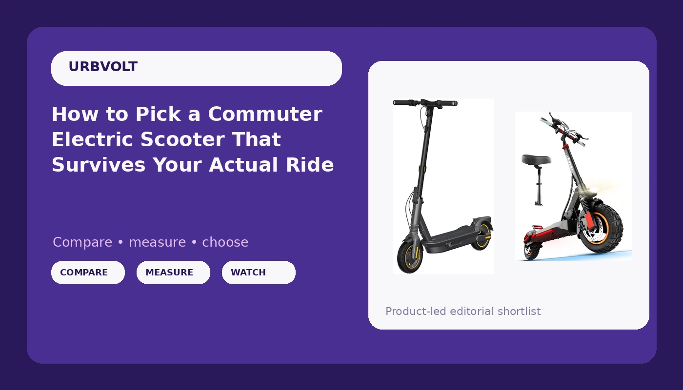 How to Pick a Commuter Electric Scooter That Survives Your Actual Ride