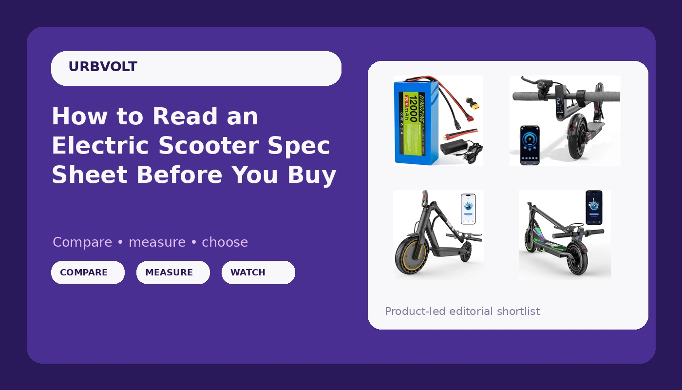 How to Read an Electric Scooter Spec Sheet Before You Buy