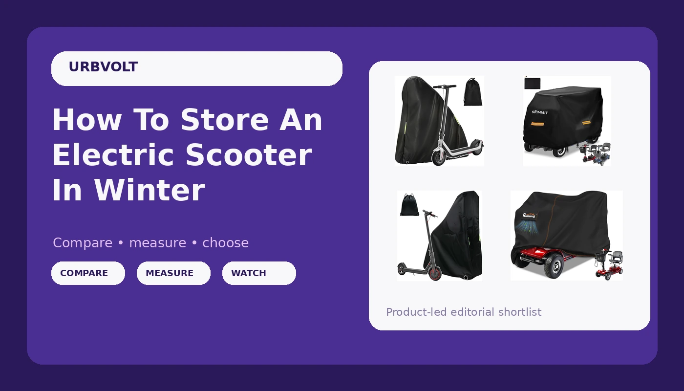 How To Store An Electric Scooter In Winter - UrbVolt review with measurements and honest opinion